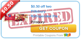 $0.50 off two Pillsbury Refrigerated Pie Crusts