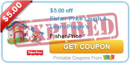 $5.00 off Fisher-Price Laugh & Learn Puppy's
