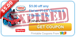 $5.00 off any Fisher-Price Thomas & Friends™ toy