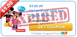 $5.00 off Fisher-Price Sing and Giggle Mickey