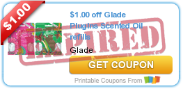 $1.00 off Glade PlugIns Scented Oil refills