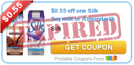 $0.55 off one Silk Soymilk or Almondmilk
