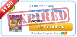 $1.00 off on any Crayola Color Wonder Product