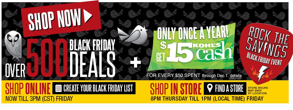 Kohl's Black Friday Deals Have Started Online & Extra 15% Discount Code - What Black Fridays Deals Online Have Stared