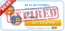 $0.55 off HORMEL COUNTRY CROCK Side dish