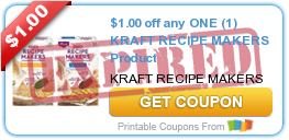 $1.00 off any ONE (1) KRAFT RECIPE MAKERS Product