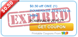 $0.50 off ONE (1) POWERADE ZERO 32 oz. bottle
