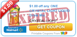 $1.00 off any ONE CRYSTAL LIGHT LIQUID Drink Mix