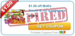 $1.00 off Mott's Snack & Go Applesauce