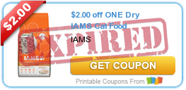 $2.00 off ONE Dry IAMS Cat Food