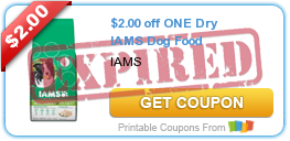$2.00 off ONE Dry IAMS Dog Food