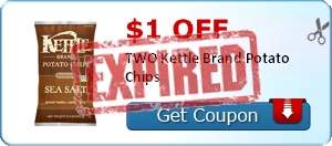 $1.00 off TWO Kettle Brand Potato Chips