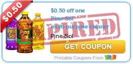 $0.50 off one Pine-Sol multi-purpose cleaner