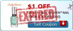 $1.00 OFF ON ANY SALLY HANSEN® NAIL COLOR (1.97 OR MORE)
