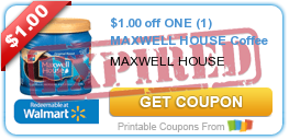 $1.00 off ONE (1) MAXWELL HOUSE Coffee