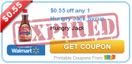 $0.55 off any 1 Hungry Jack Syrup